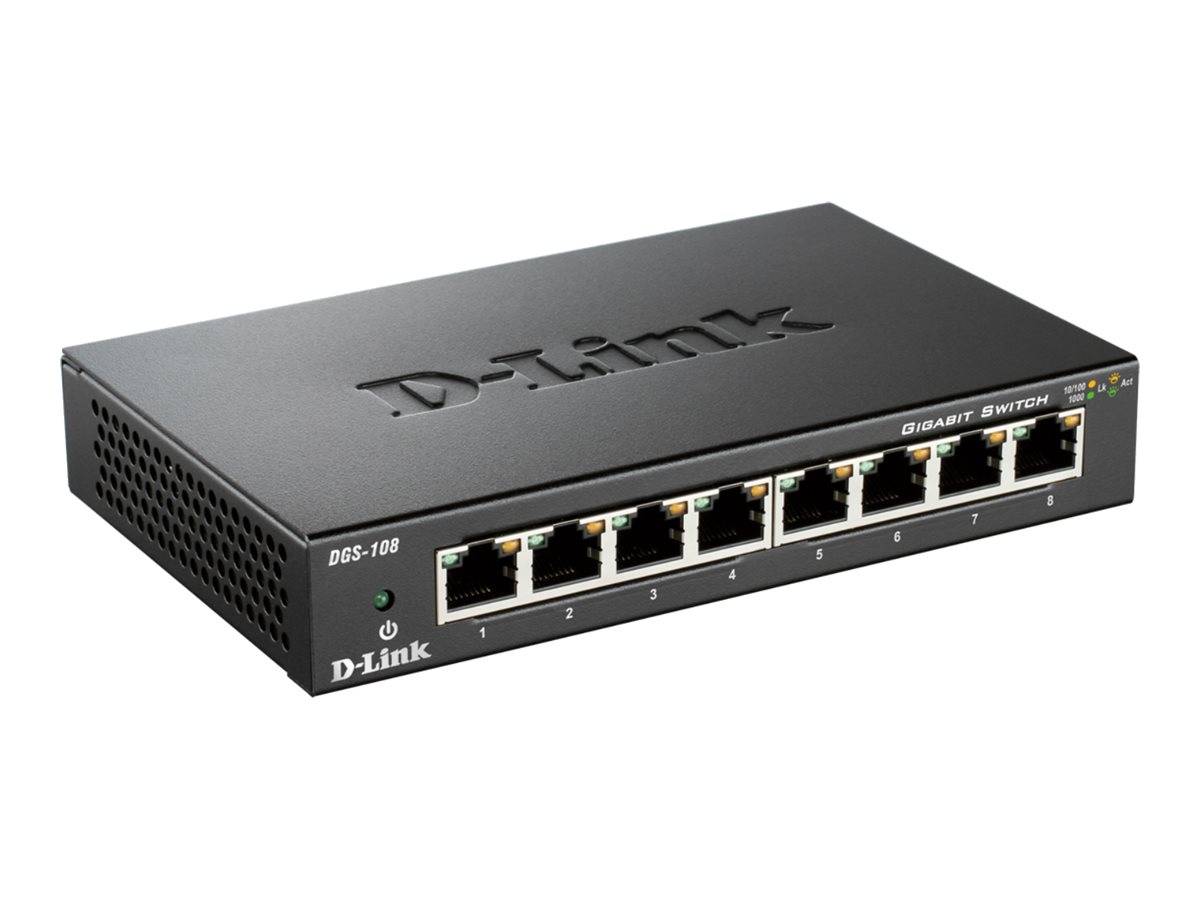 DLIN 8-Port Layer2 Gigabit Switch DGS-108/E