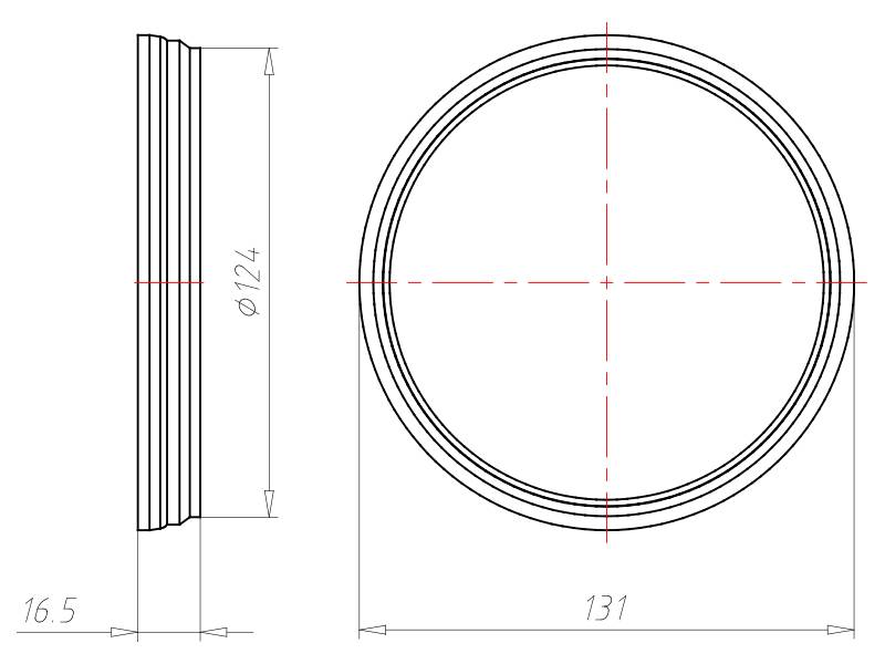 Kaiser Verlängerungsring 1281-21