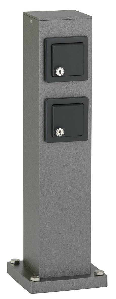 624412 Steckdosensäule 2fach.abschließb.