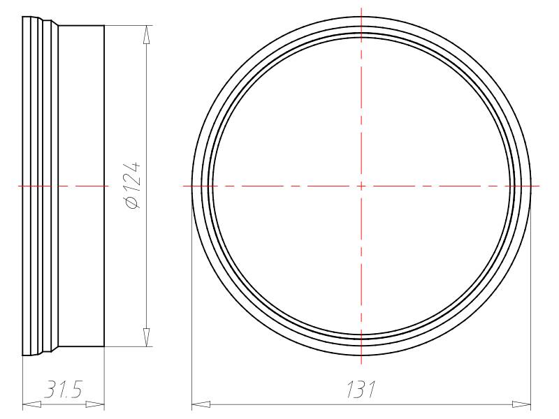 Kaiser Verlängerungsring 1281-25