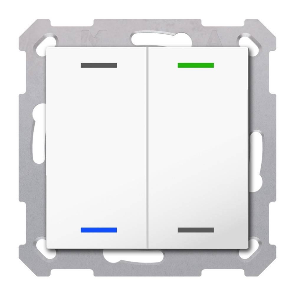MDT technologies Taster Light 55 2-fach BE-TAL55T2.01