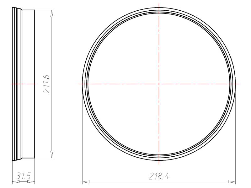 Kaiser Verlängerungsring 1282-25