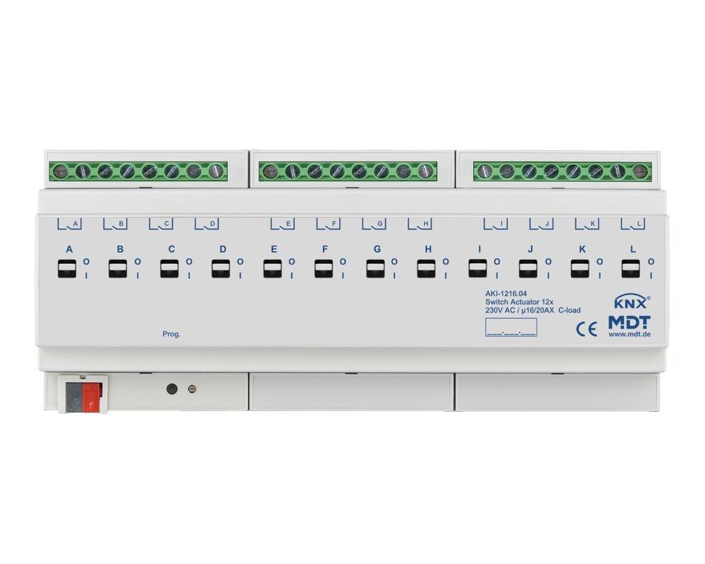 MDT technologies Schaltaktor 12-fach 12TE AKI-1216.04