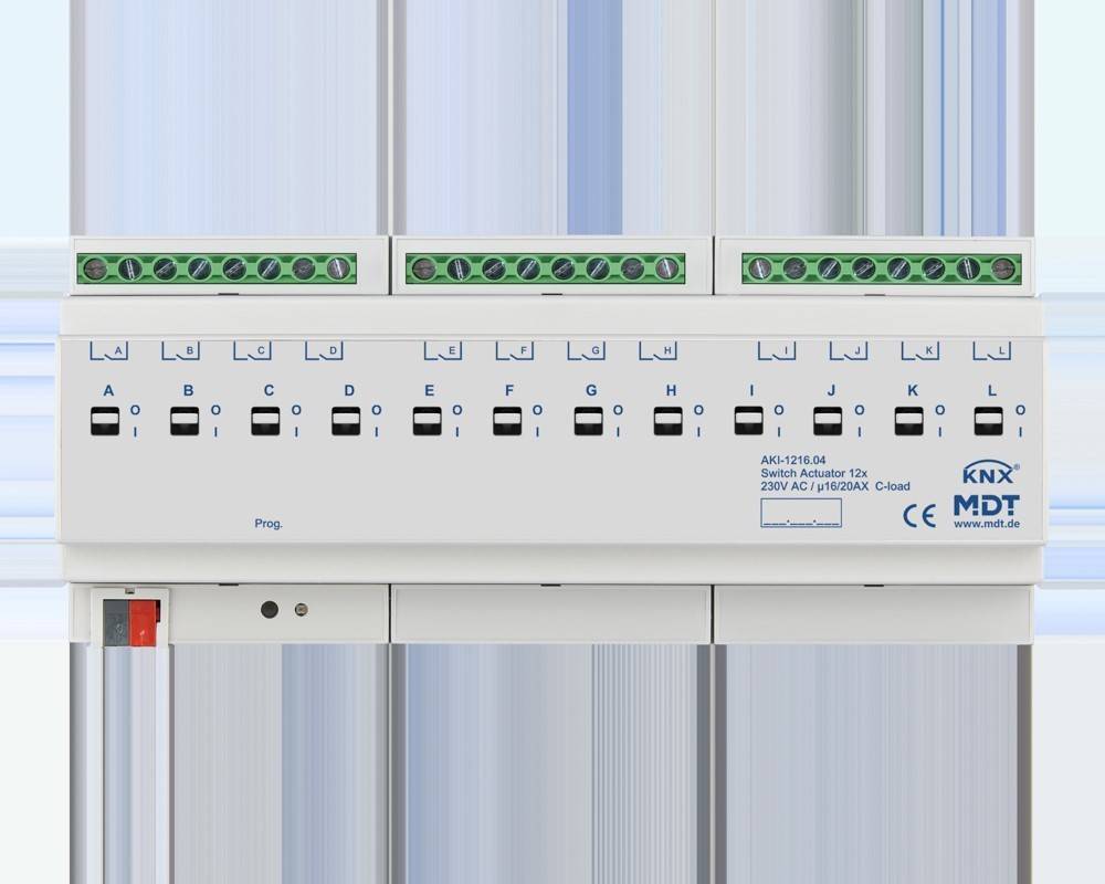 MDT technologies Schaltaktor 12-fach 12TE AKI-1216.04