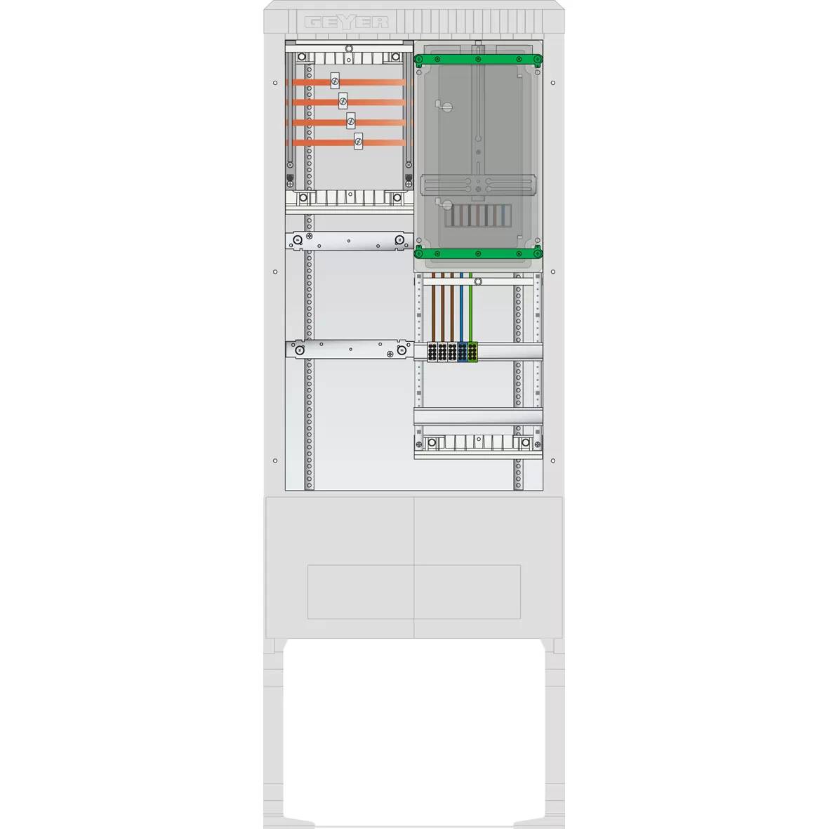ABN Zähleranschlusssäule 1 ZP, 4pol HLAK 25qmm, IP54 ZP-Abd, SZ175ZZ1401