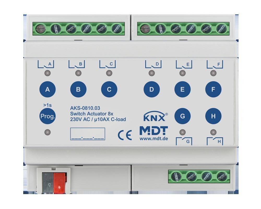 MDT technologies Schaltaktor 8-fach 6TE AKS-0810.03