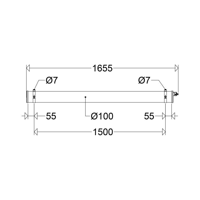 Schuch Licht LED-Rohrleuchte 110 15L100 DIMD