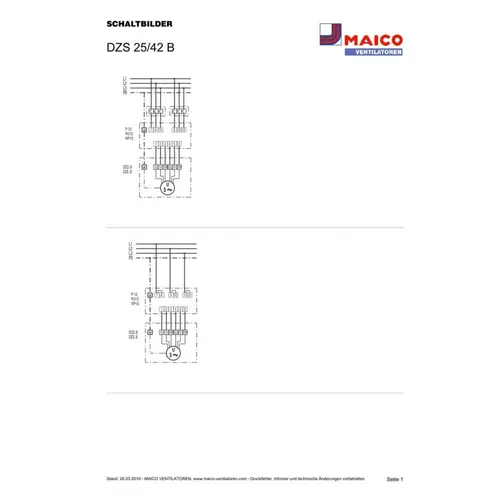 Maico Axial-Wandventilator DZS 25/42 B Maico Axial-Wandventilator DZS 25/42 B