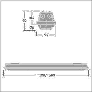 Thorn LED-Feuchtraumleuchte AQFPRO S #96630987