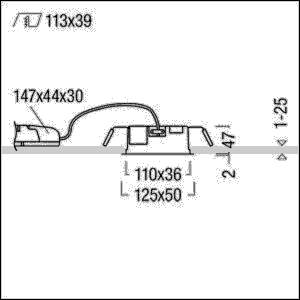 Zumtobel Group LED-Einbauleuchte SUI DF3 #60210987