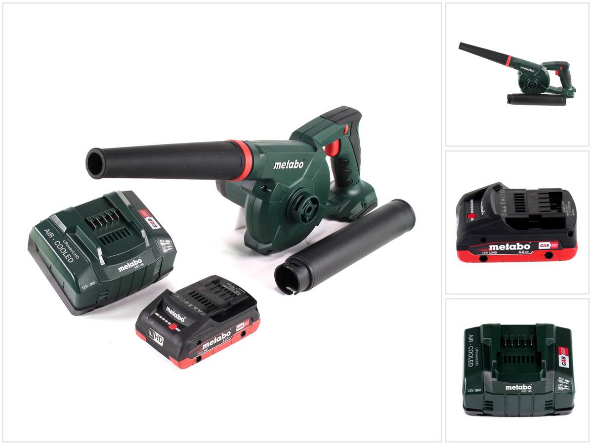 Metabo AG 18 Akku Gebläse 18 V + 1x LiHD Akku 4,0 Ah + Ladegerät