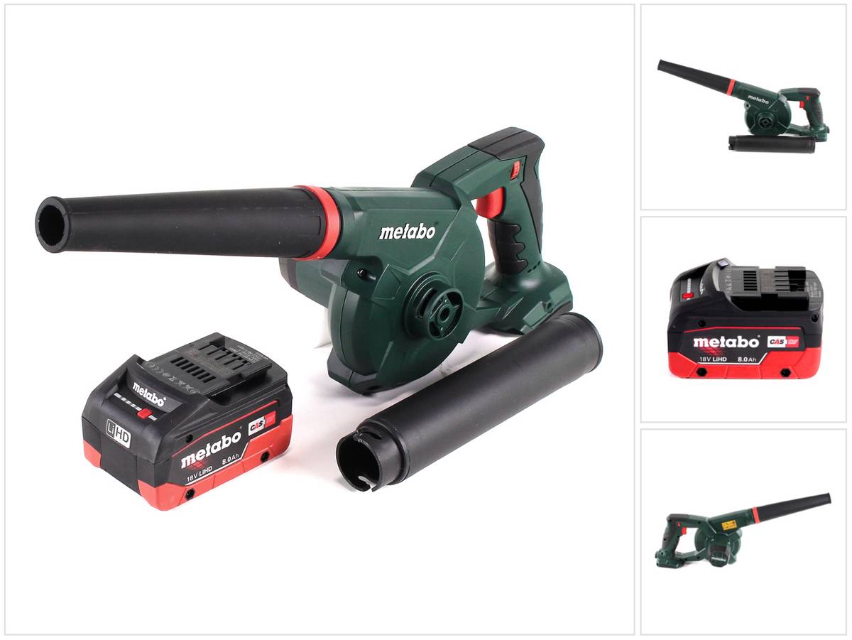 Metabo AG 18 Akku Gebläse 18 V + 1x LiHD Akku 8,0Ah - ohne Ladegerät