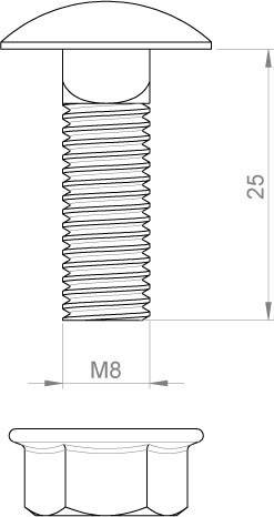 Unex Schraube DIN 603 66839-A4