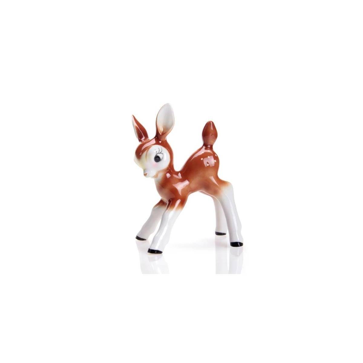 1199/40 - Bambi groß Porzellanfigur, 17 cm, braun lackiert