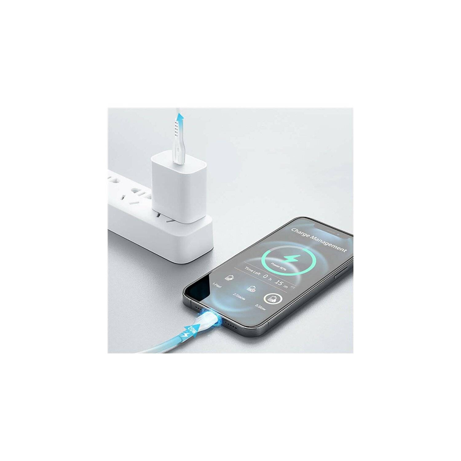 Dux Ducis Kabel PD 20W 2,22A 1m USB Typ C auf iPhone Dux Ducis K-V Schnellladung & Daten weiß