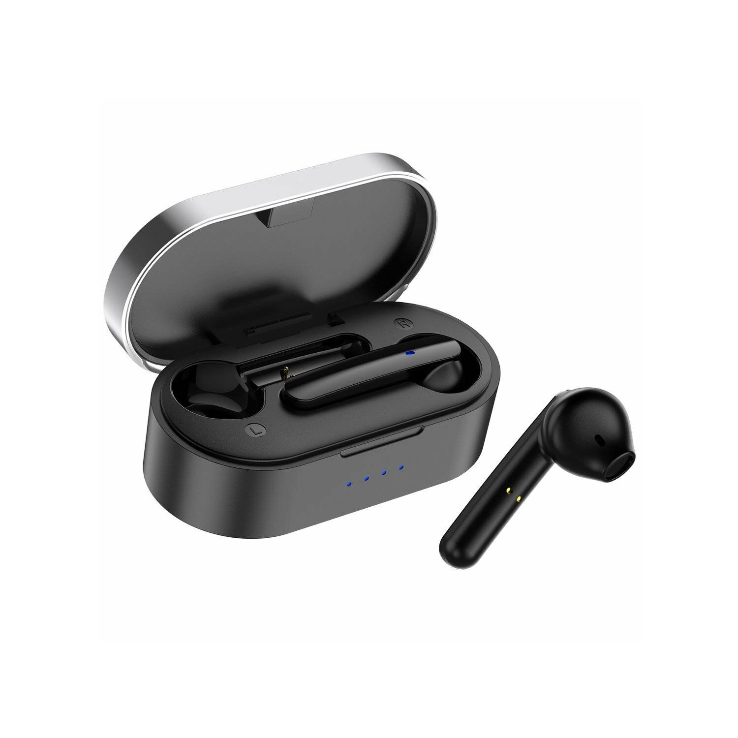 Kaku TWS In-Ear Kabellose Kopfhörer Headset Wireless Bluetooth 5.0 Ohrhörer Touch-Steuerung in schwarz