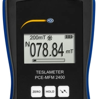PCE Instruments PCE-MFM 2400+-ICA Präziser Magnetfeldmesser inkl. ISO-Kalibrierzertifikat ±1 % v. Mw.| 0,01 mT 0,1 G PCE Instruments PCE-MFM 2400+-ICA Präziser Magnetfeldmesser inkl. ISO-Kalibrierzertifikat ±1 % v. Mw.| 0,01 mT 0,1 G