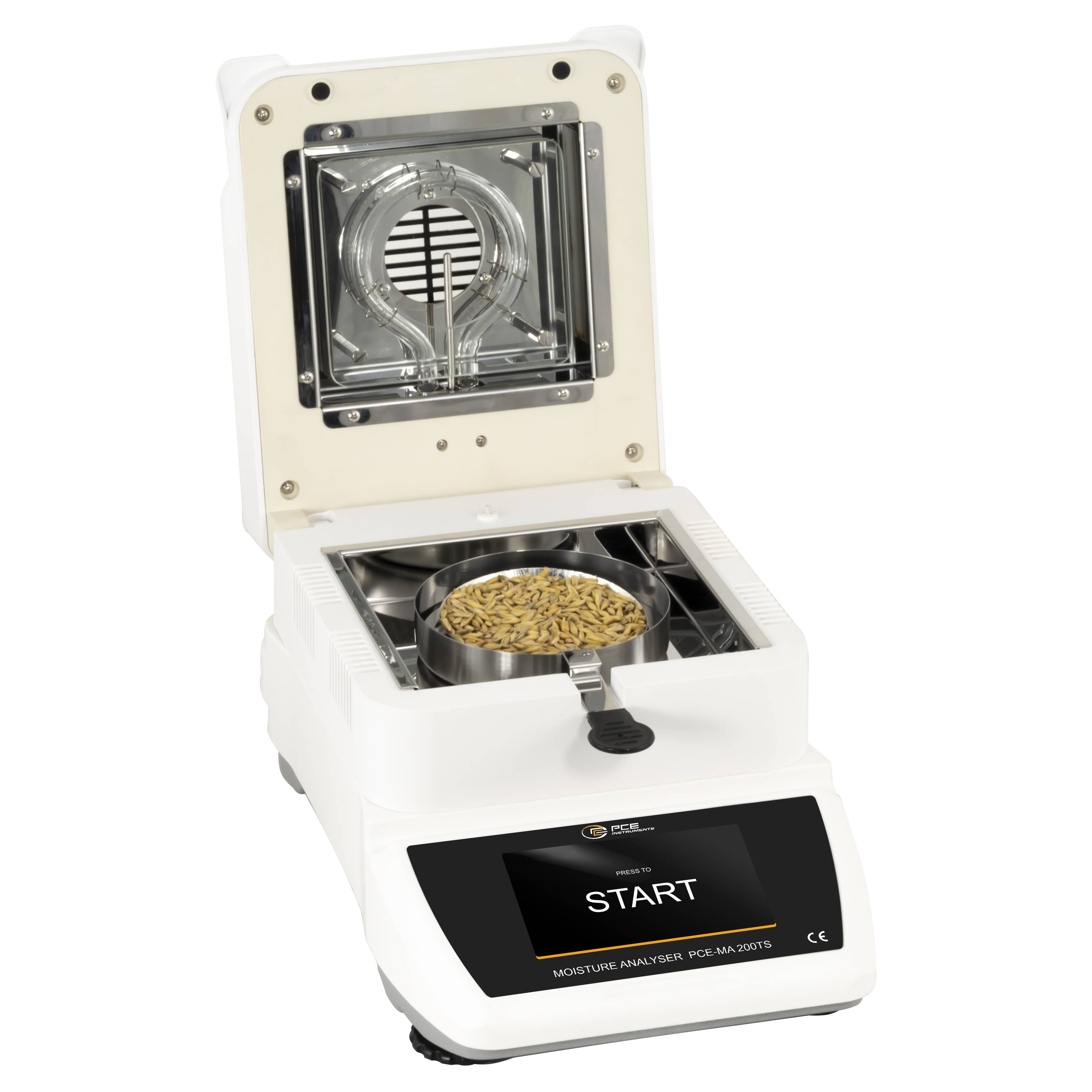 PCE Instruments PCE-MA 200TS-ICA Feuchtebestimmer mit Touchscreen inkl. ISO-Zertifikat |Auflösung 0,01 % |+40 bis +165°C