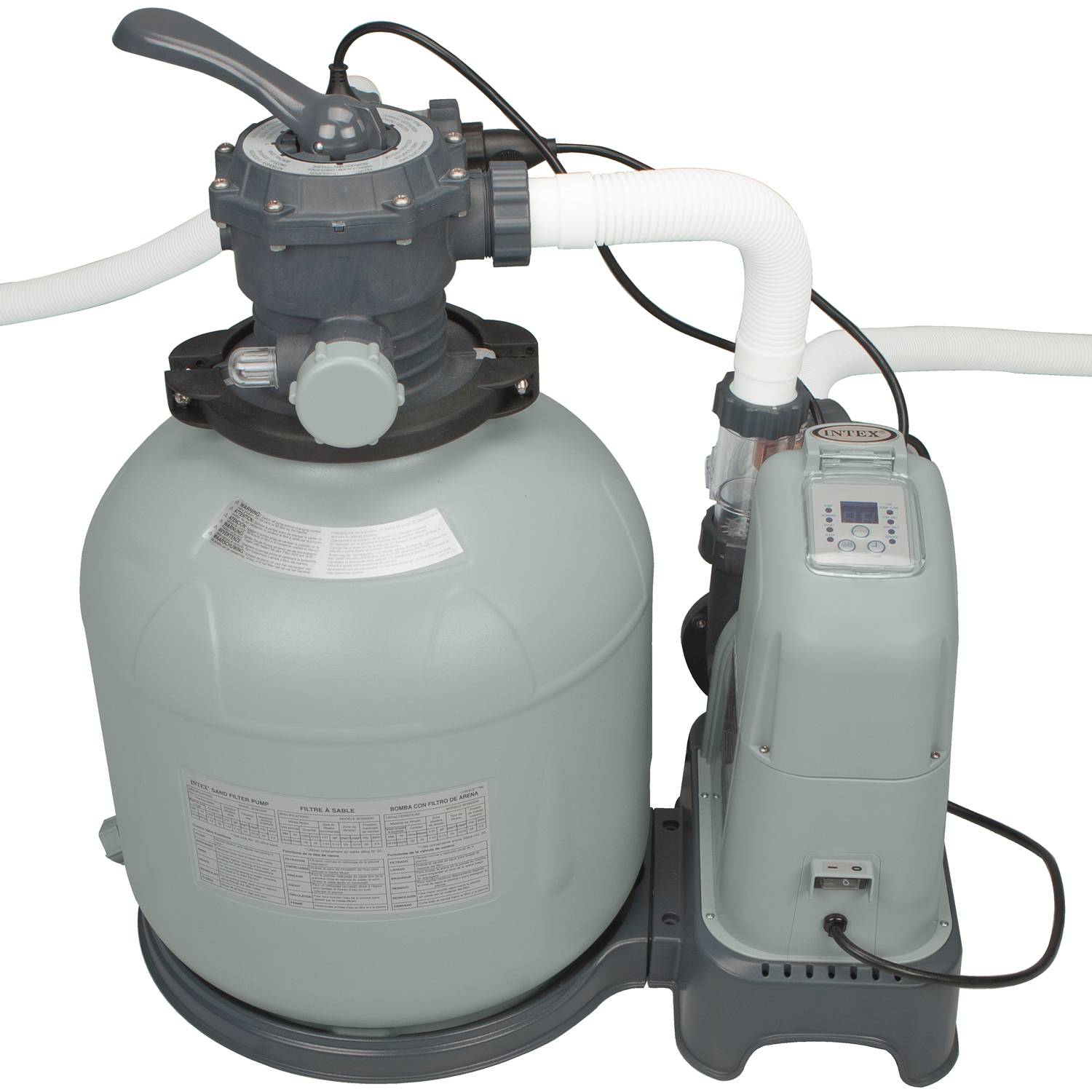 INTEX 26378NP - Framepool-Set Steinbach Ultra Quadra XTR (975x488x132cm) + aufblasbare Schwimmtiere