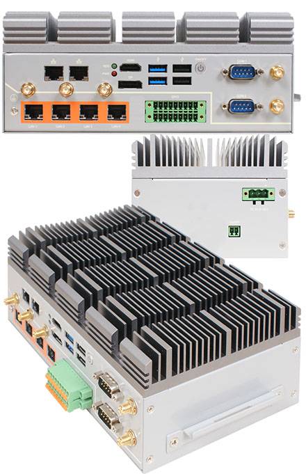 Jetway HM-5004S (Intel Whiskey Lake Mobile U i5-8265U) [6x GbE, 12-36V OCP/OVP Input, LÜFTERLOS]