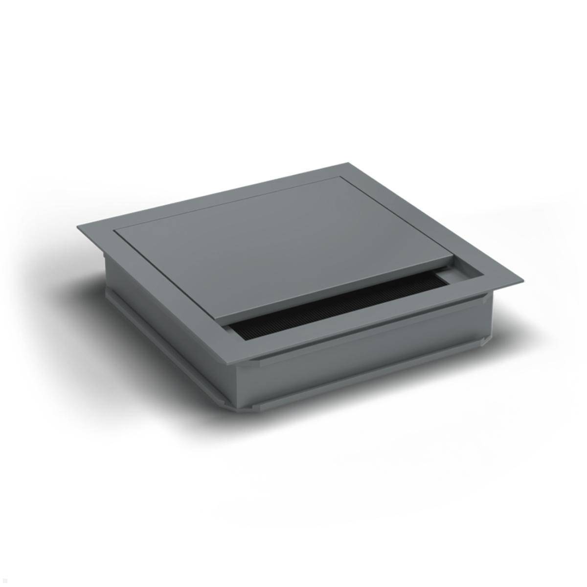 TecLines TKD011T Kabeldurchlass / Kabeldurchführung 120x120x25 mm, Titanium / sc...