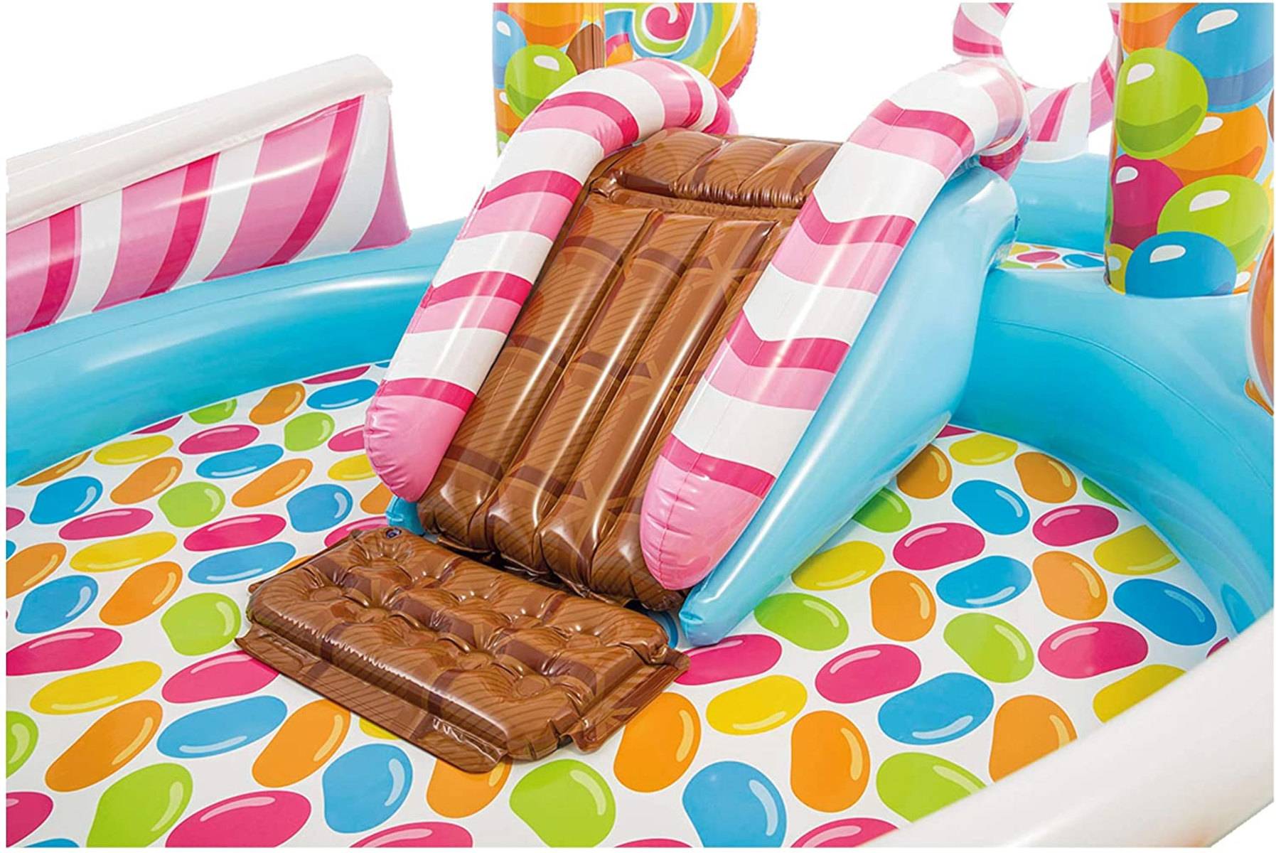 INTEX 57149NP - Planschbecken - Candy Zone (295x191x130cm) + Wasserpflege & Reparaturflicken