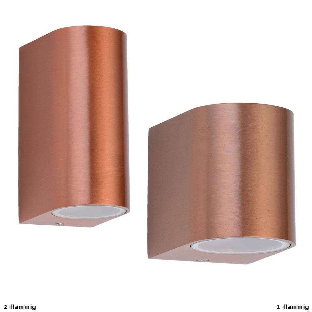 Wand Spot Strahler Lampe Leuchte Beleuchtung kupfer silber schwarz Variante
