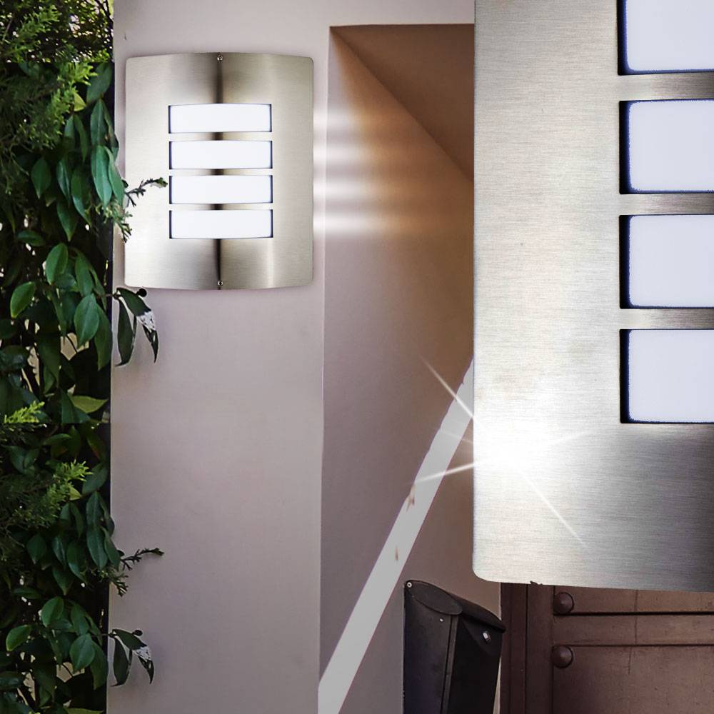 Wand Spot Strahler Lampe Leuchte Beleuchtung Sensor UP DOWN ALU Edelstahl Variante