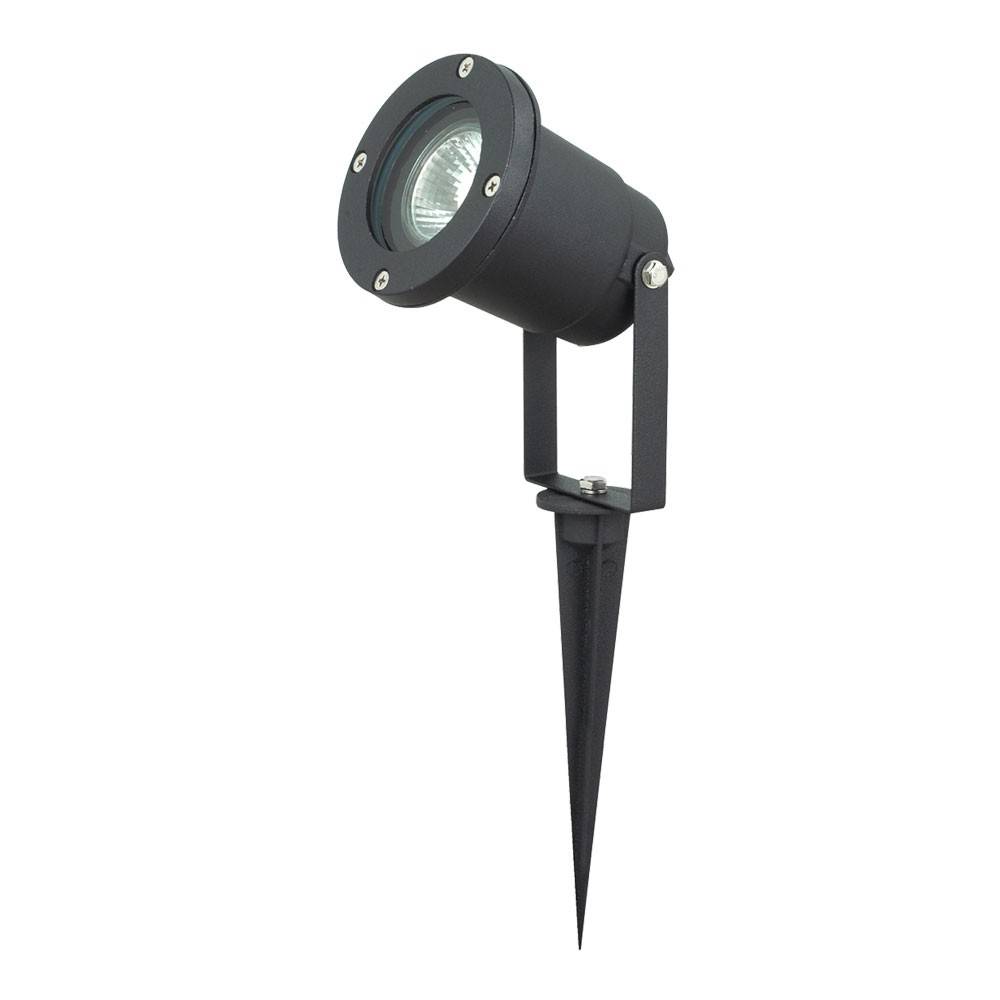 Design Erdspieß Außen Leuchte Veranda Rasen Steck Beleuchtung schwarz IP44