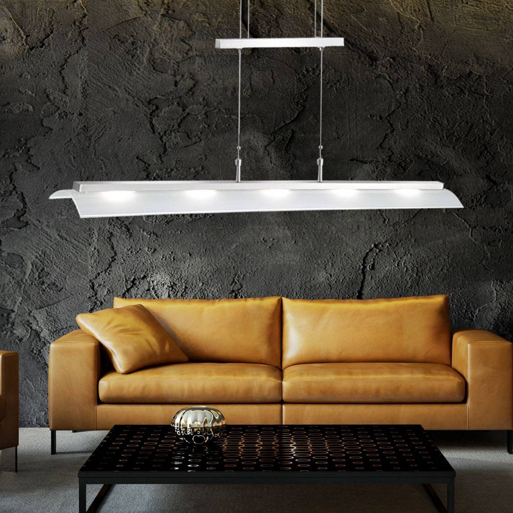 LED Hänge Leuchte verstellbare Decken Pendel Lampe Glas