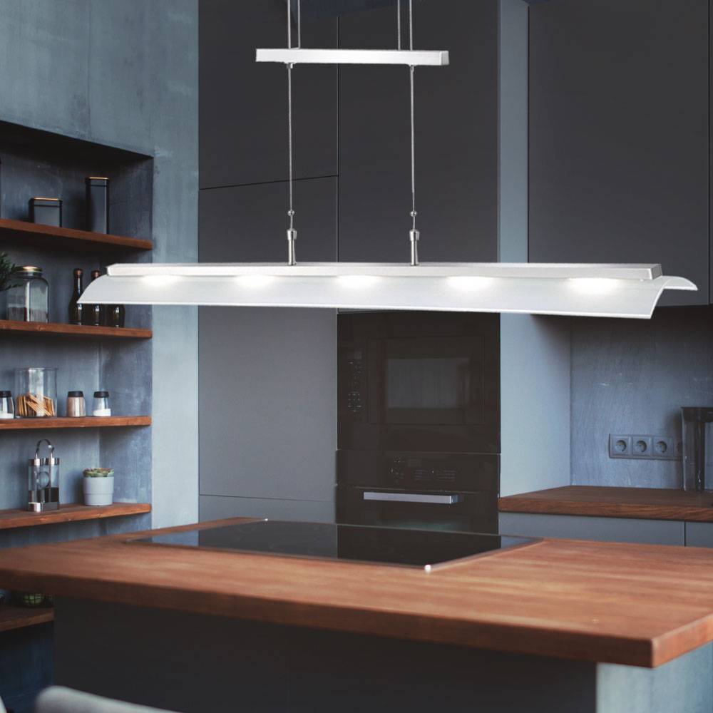 LED Hänge Leuchte verstellbare Decken Pendel Lampe Glas