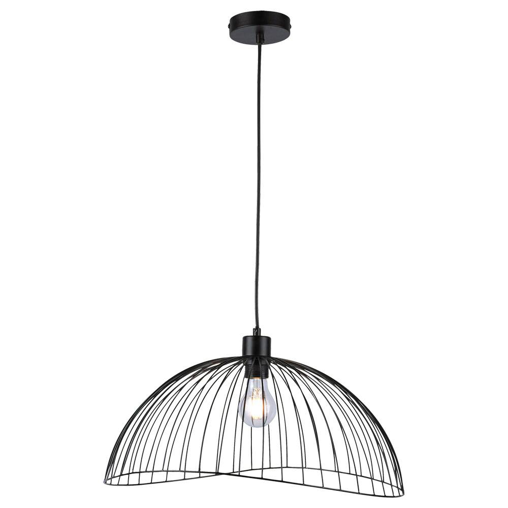 Retro Käfig Hänge Decken Lampe Wohn Zimmer Vintage Pendel Leuchte schwarz LeuchtenDirekt