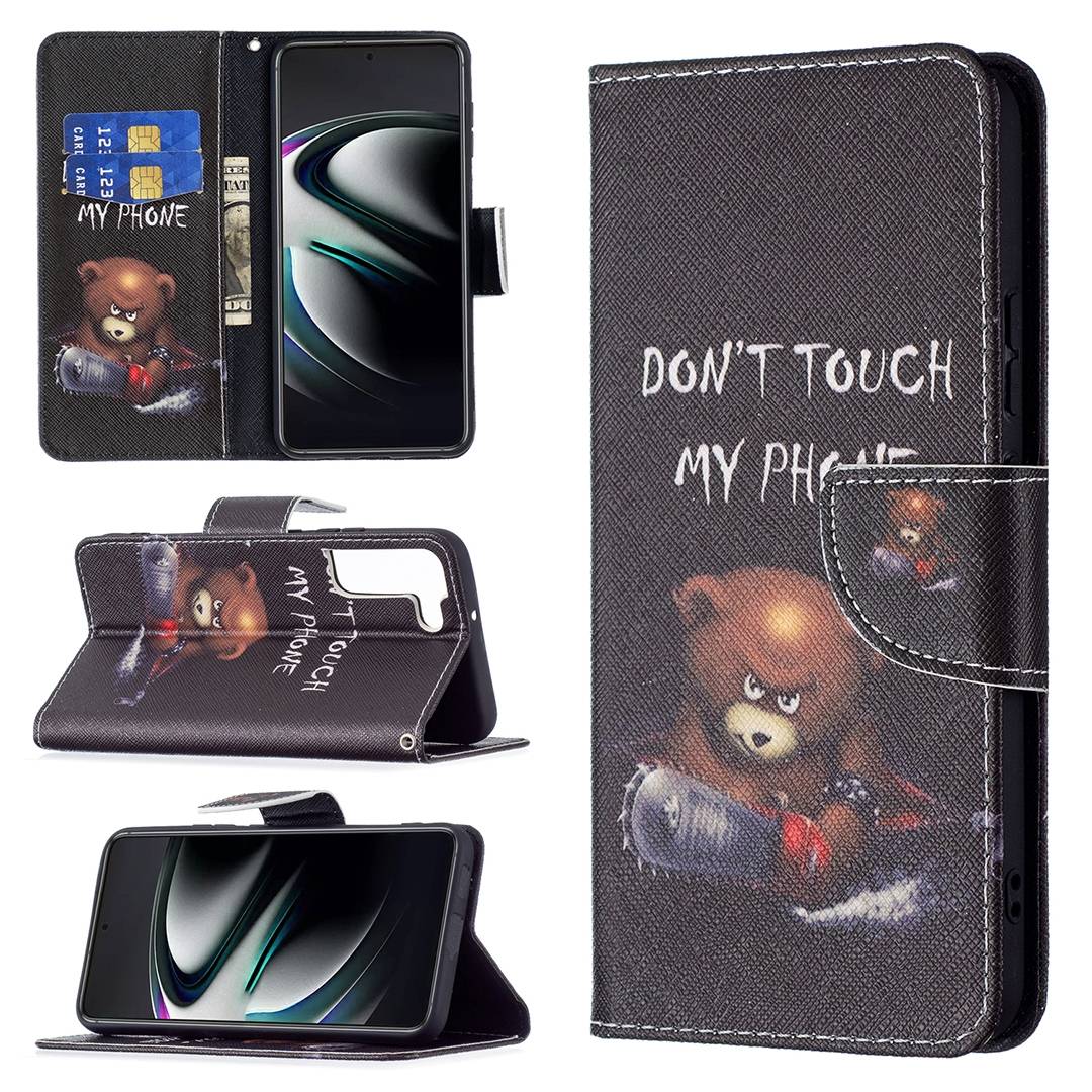 Für Samsung Galaxy S22 Plus 5G Kunstleder Handy Tasche Book Motiv 4 Schutz Hülle Case Cover Etui Neu