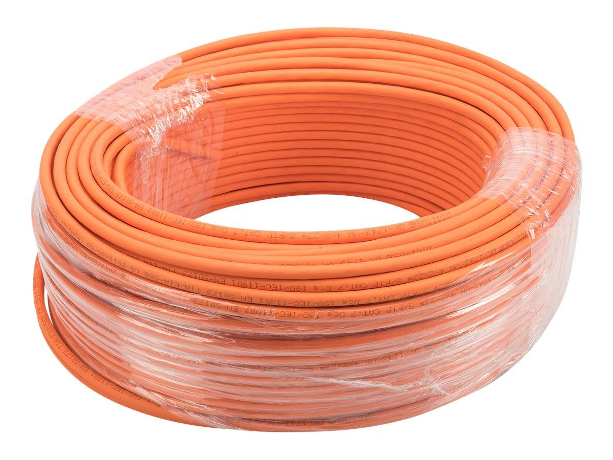 DIGITUS - CAT 7 S-FTP Verlegekabel, 1200 MHz, Dca (EN 50575), AWG 23/1, 25m Ring, SX, orange