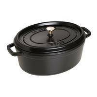 STAUB Gusseisen FR, oval, 33 cm, Schwarz Staub/La Cocotte