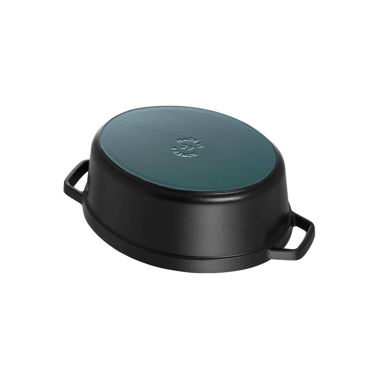 STAUB Gusseisen FR, oval, 33 cm, Schwarz Staub/La Cocotte