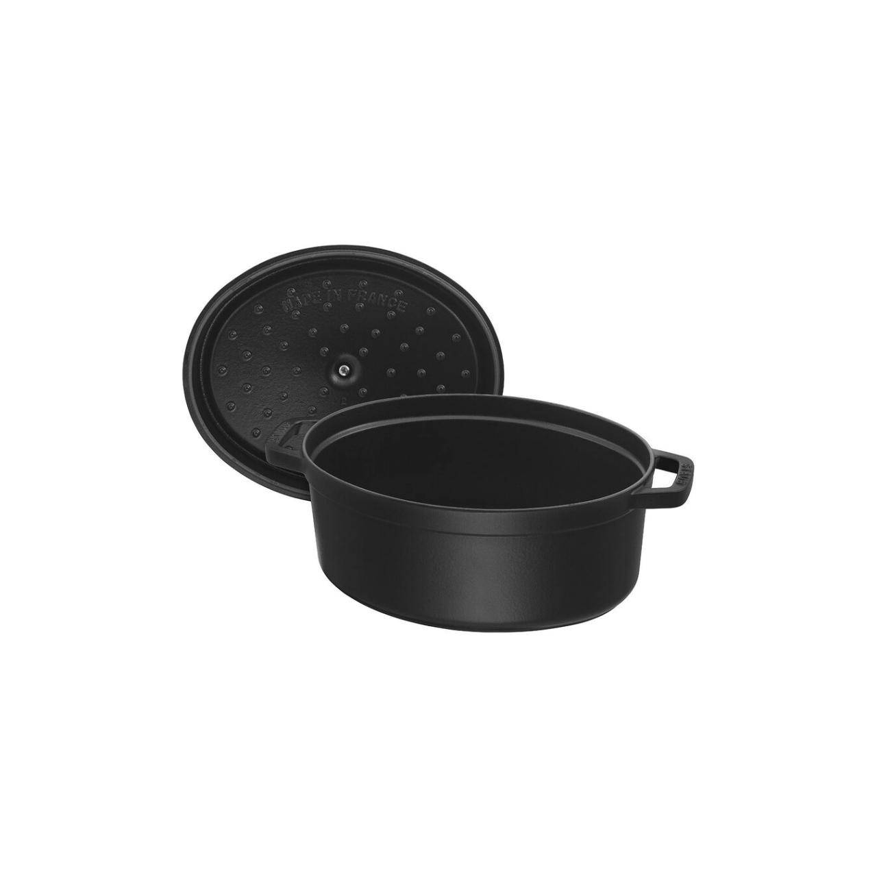 STAUB Gusseisen FR, oval, 33 cm, Schwarz Staub/La Cocotte