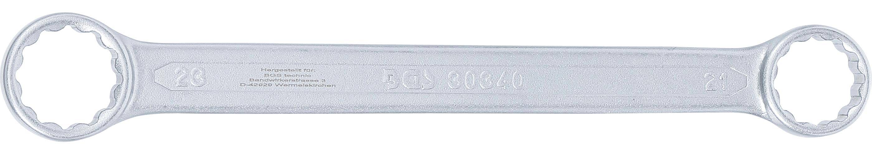 BGS Doppel-Ringschlüssel | extra flach | SW 21 x 23 mm