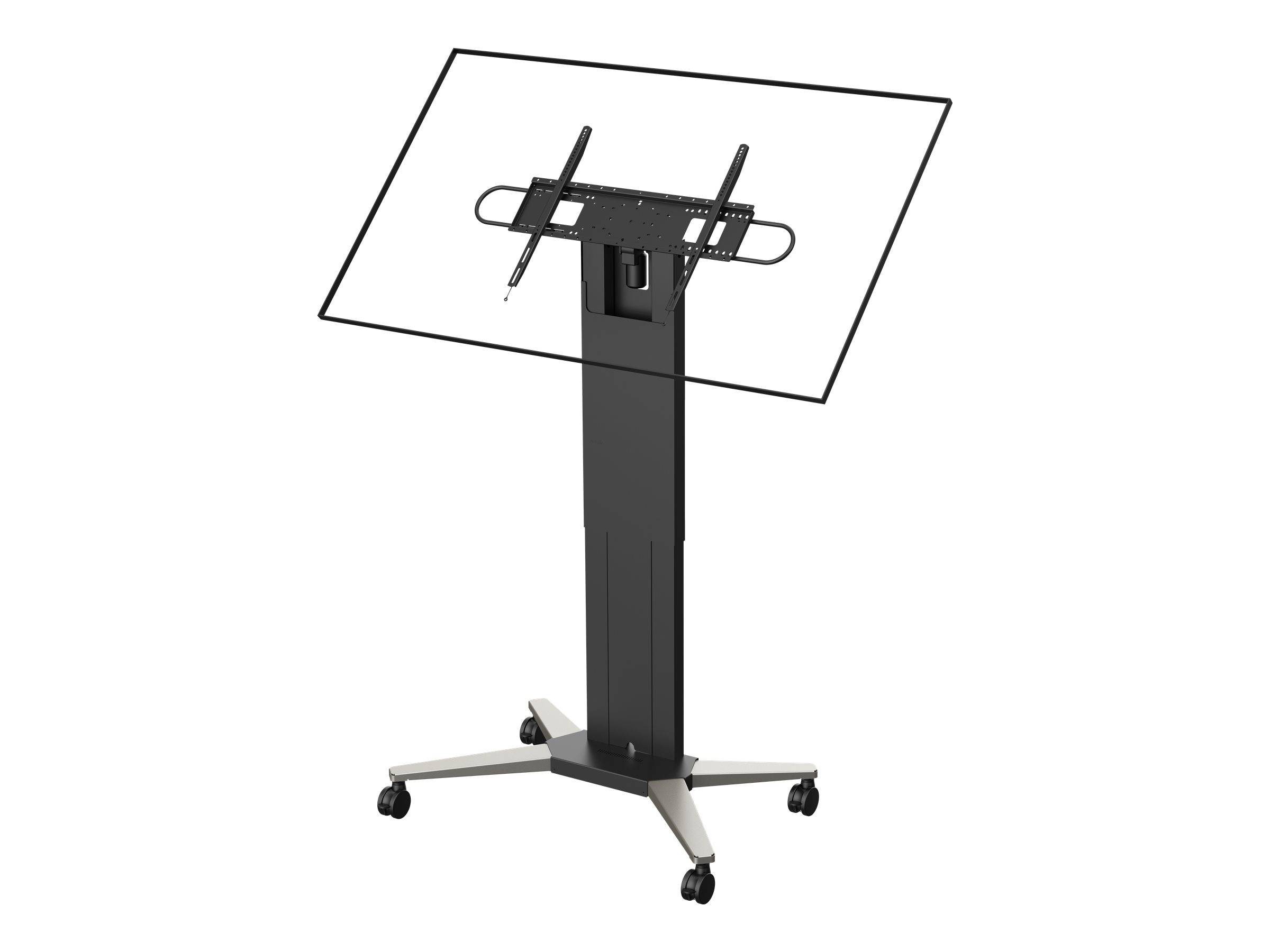 Vision - Wagen - motorisiert - für Flachbildschirm - Trolley - Stahl - mattschwarz - Bildschirmgröße: 119.4-228.6 cm (47