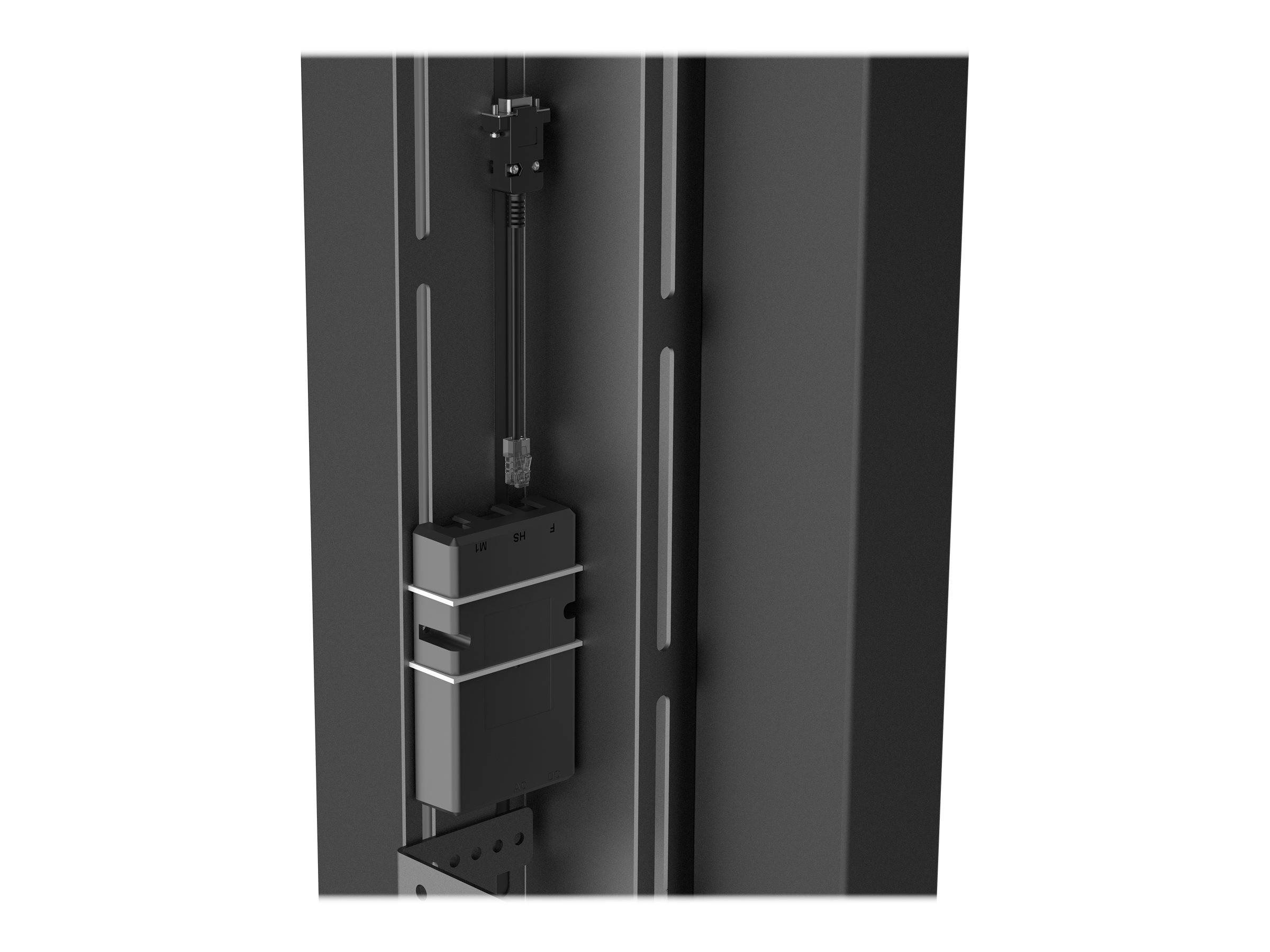 Vision Wagen - motorisiert - für Flachbildschirm - trolley - Stahl - mattschwarz