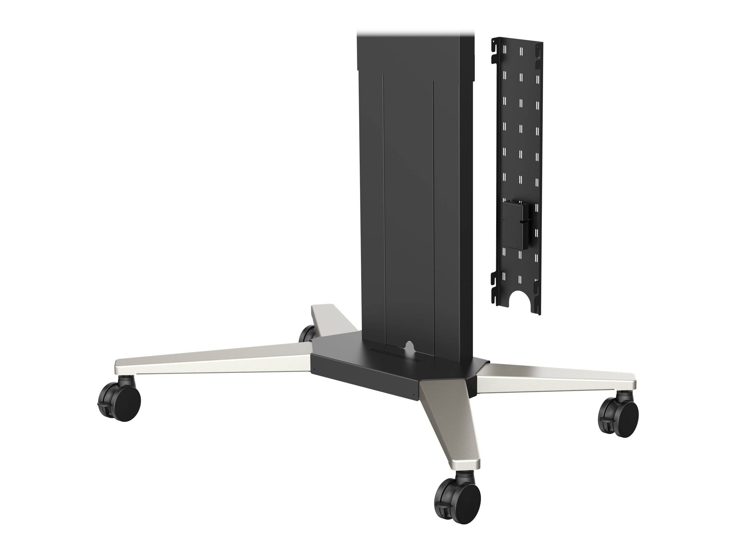 Vision - Wagen - motorisiert - für Flachbildschirm - Trolley - Stahl - mattschwarz - Bildschirmgröße: 119.4-228.6 cm (47