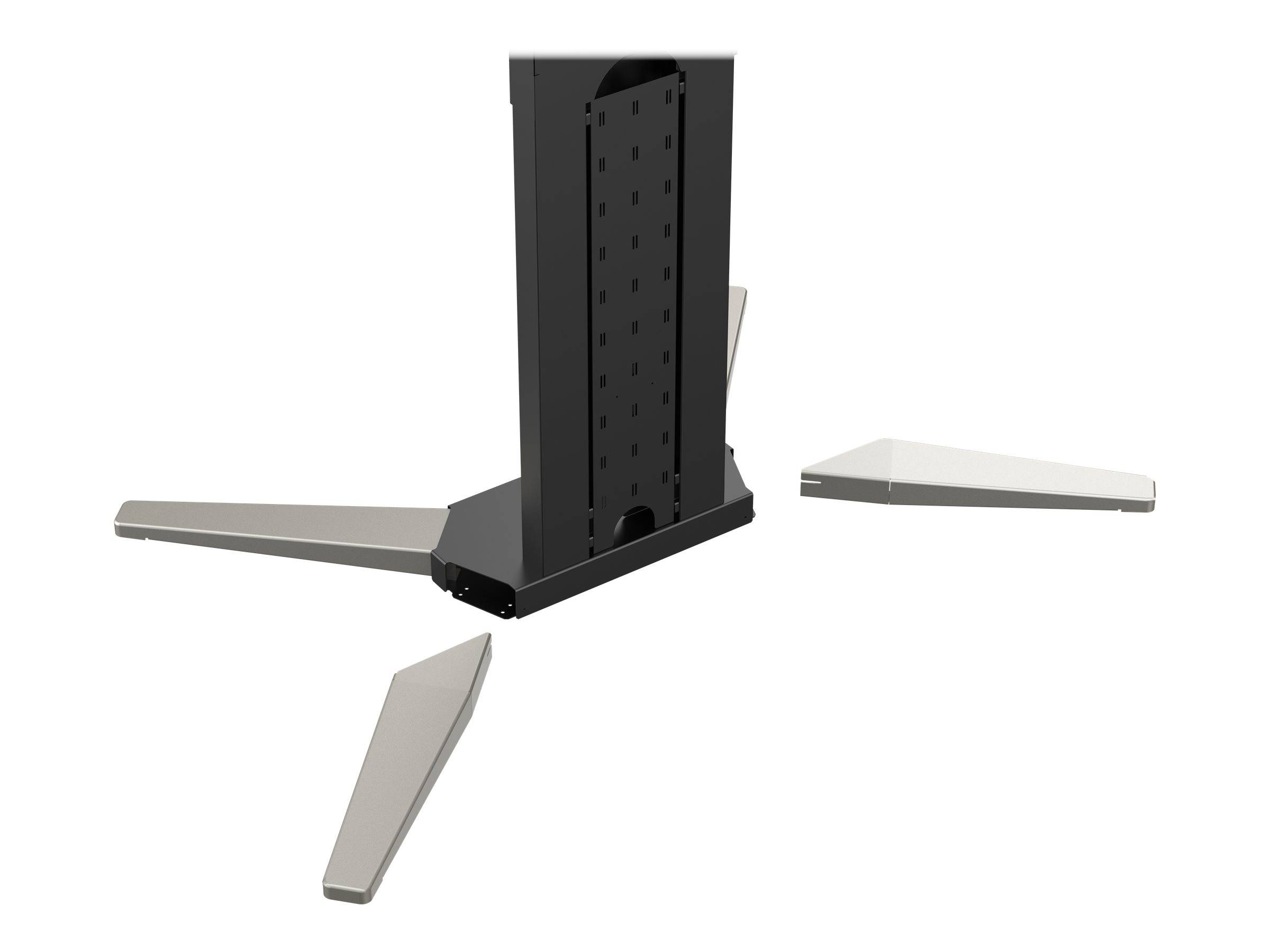 Vision Wagen - motorisiert - für Flachbildschirm - trolley - Stahl - mattschwarz