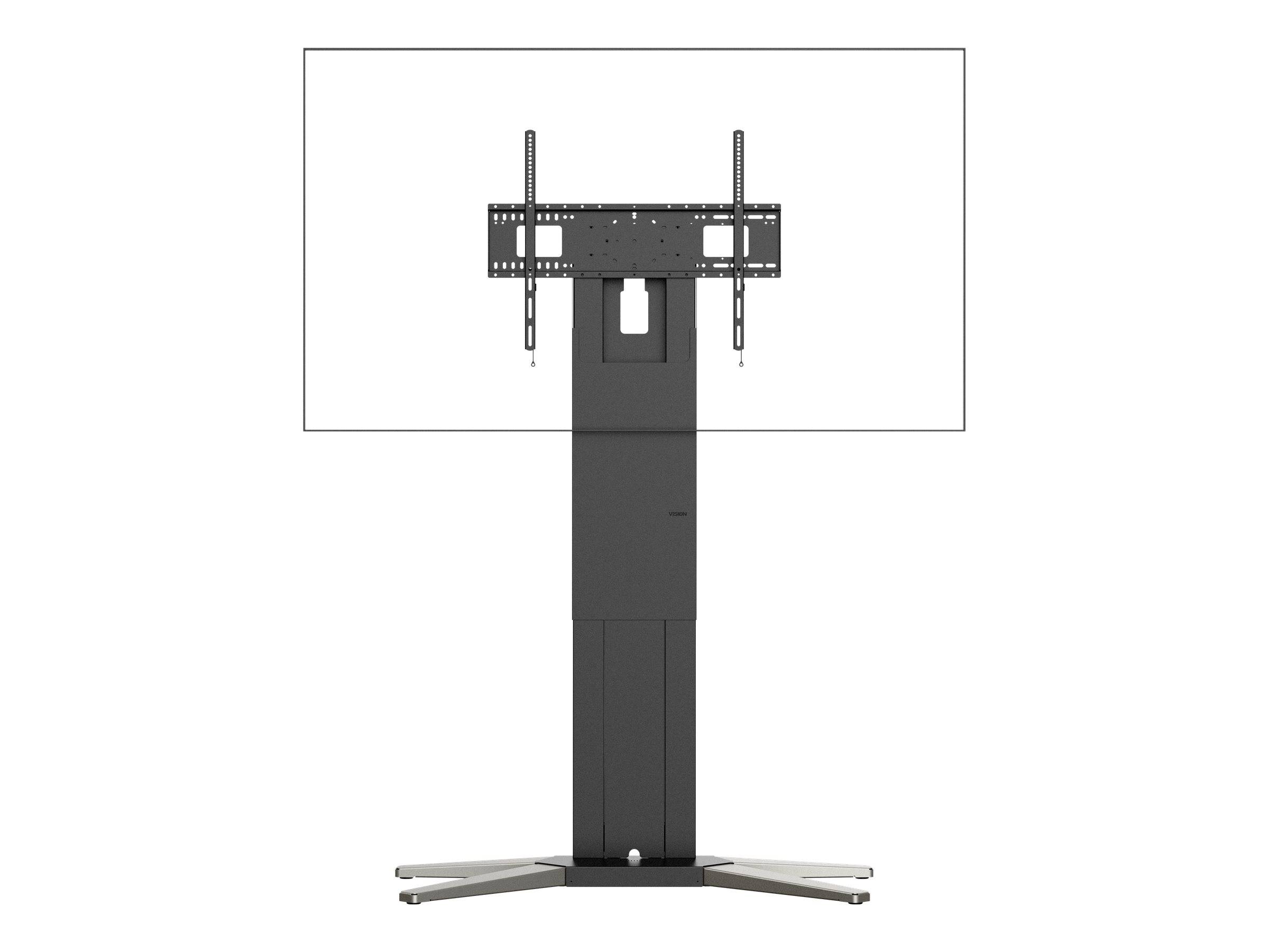 Vision Wagen - robust - für Flachbildschirm - Stahl - mattschwarz - Bildschirmgr