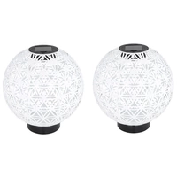 Kugelleuchte Solarleuchten für Außen Solarlampe orientalische Kugel LED Gartenkugeln Solar, Beton Optik in weiß Lichteffekt, 1x LED warmweiß, DxH Kugelleuchte Solarleuchten für Außen Solarlampe orientalische Kugel LED Gartenkugeln Solar, Beton Optik in weiß Lichteffekt, 1x LED warmweiß, DxH