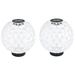Kugelleuchte Solarleuchten für Außen Solarlampe orientalische Kugel LED Gartenkugeln Solar, Beton Optik in weiß Lichteffekt, 1x LED warmweiß, DxH Kugelleuchte Solarleuchten für Außen Solarlampe orientalische Kugel LED Gartenkugeln Solar, Beton Optik in weiß Lichteffekt, 1x LED warmweiß, DxH