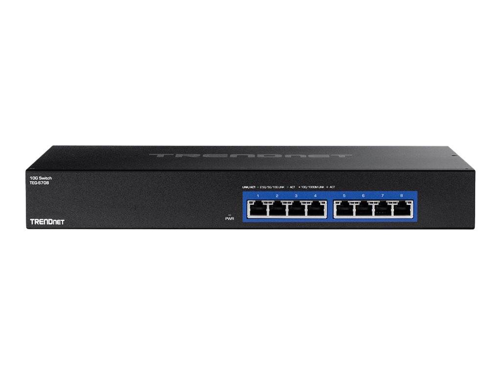TRENDnet TEG S708 - Switch - 8 x 100/1000/2.5G/5G/10GBase-T