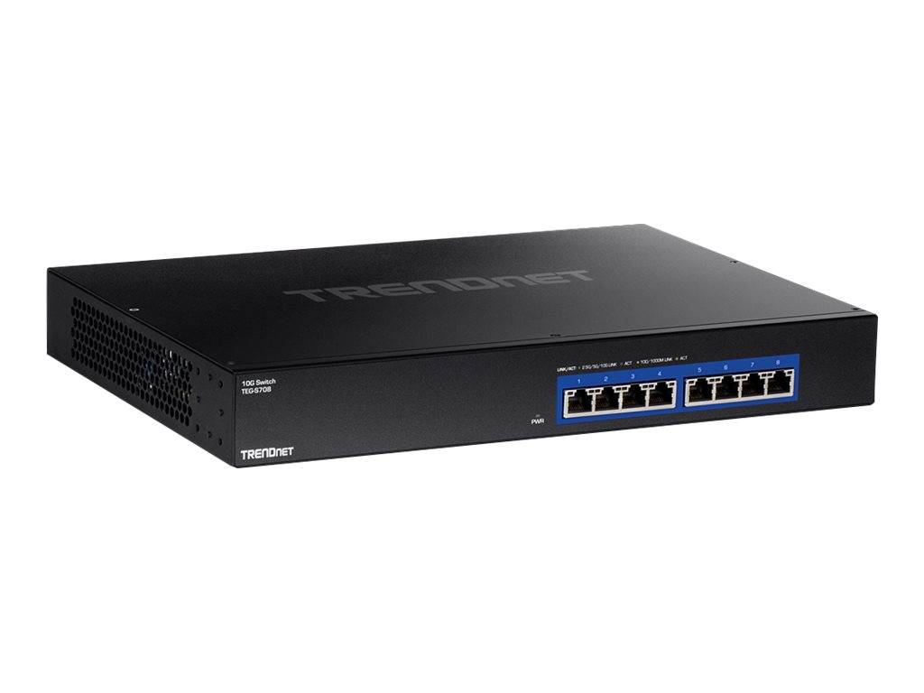 TRENDnet TEG S708 - Switch - 8 x 100/1000/2.5G/5G/10GBase-T
