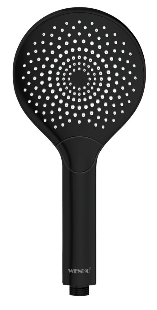 Duschkopf Watersaving Schwarz matt
