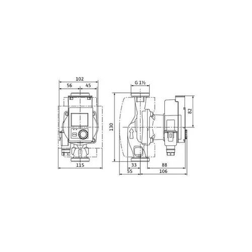 Wilo Hoch-Eff-Pum Stratos PICO plus 2.0 Nassläufer Typ 25/0,5-4-130 G Wilo Hoch-Eff-Pum Stratos PICO plus 2.0 Nassläufer Typ 25/0,5-4-130 G