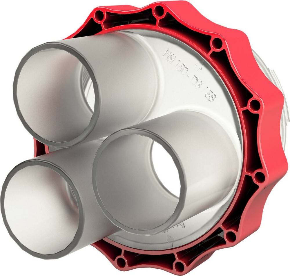 Hauff Systemdeckel HSI150 D3x58 WS